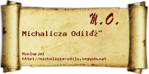 Michalicza Odiló névjegykártya